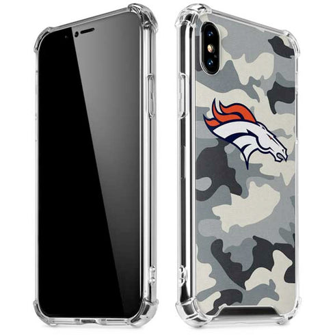 NFL Denver Broncos Camo iPhone X/XS Clear Case