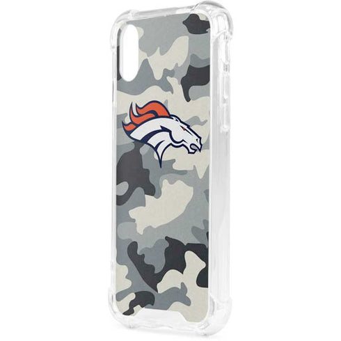 NFL Denver Broncos Camo iPhone XS Clear Case