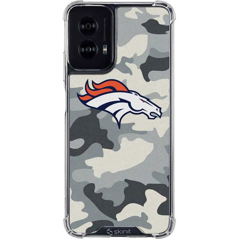 NFL Denver Broncos Camo Moto G Power 5G (2024) Clear Case