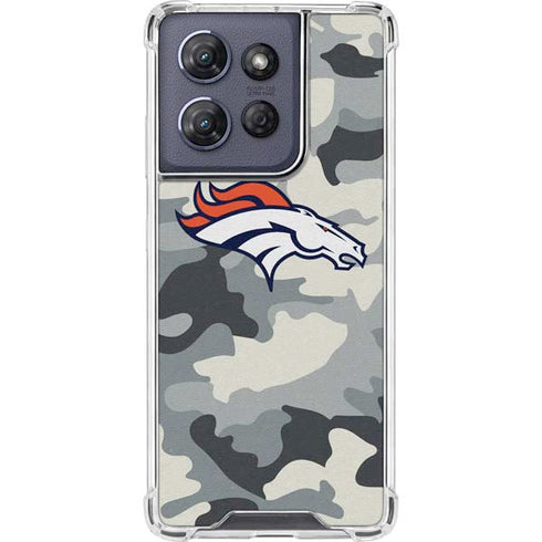 NFL Denver Broncos Camo Moto G Stylus 5G (2025) Clear Case
