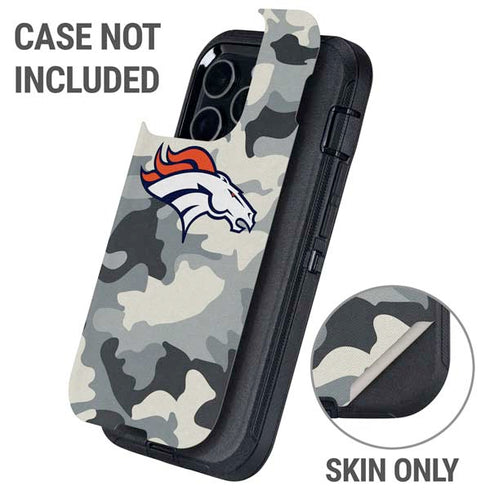 NFL Denver Broncos Camo Otterbox Defender iPhone Skin