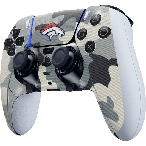 NFL Denver Broncos Camo PS5 DualSense Edge Pro Controller Skin