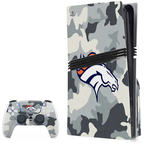 NFL Denver Broncos Camo PlayStation PS5 Skins