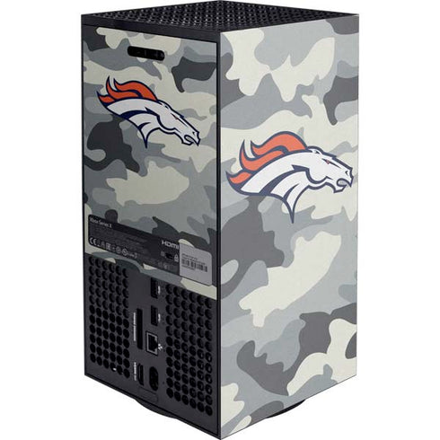 NFL Denver Broncos Camo XBox Series X Digital Edition Console Skin