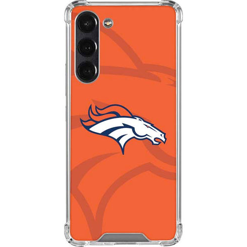 NFL Denver Broncos Double Vision Galaxy S24 FE Clear Case