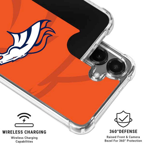 NFL Denver Broncos Double Vision Galaxy S26 Plus Clear Case