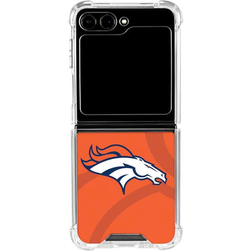 NFL Denver Broncos Double Vision Galaxy Z Flip6 Clear Case