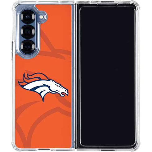 NFL Denver Broncos Double Vision Galaxy Z Fold6 Clear Case
