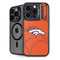 NFL Denver Broncos Double Vision iPhone 14 Pro Max Kickstand Case
