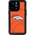 NFL Denver Broncos Double Vision iPhone 15 Pro Waterproof Case
