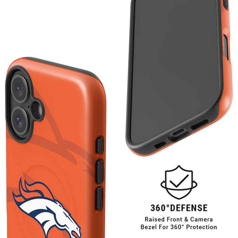 NFL Denver Broncos Double Vision iPhone 16 Magsafe Impact Case