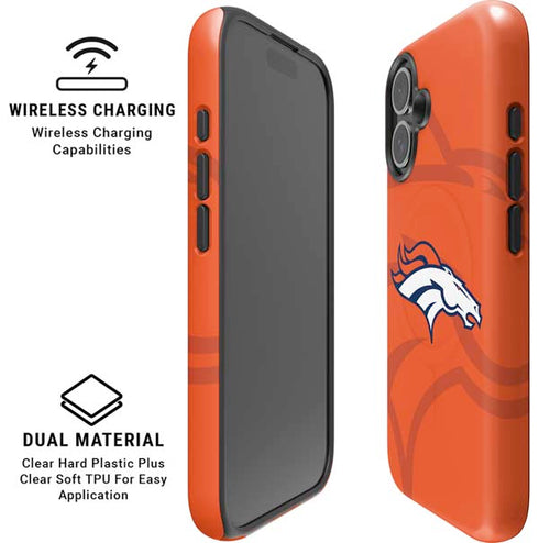 NFL Denver Broncos Double Vision iPhone 16 Magsafe Impact Case