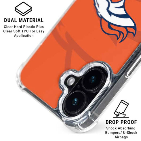 NFL Denver Broncos Double Vision iPhone 16 Plus MagSafe Case