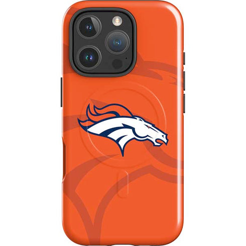 NFL Denver Broncos Double Vision iPhone 16 Pro Max Magsafe Impact Case