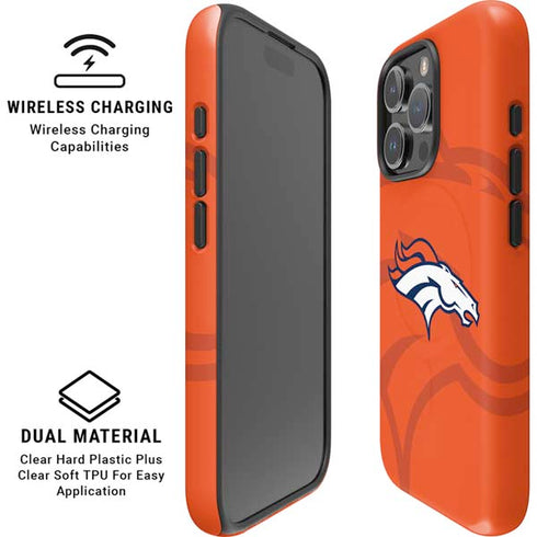 NFL Denver Broncos Double Vision iPhone 16 Pro Max Magsafe Impact Case