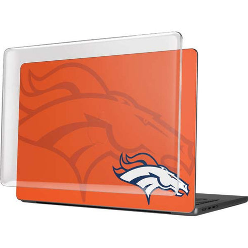 NFL Denver Broncos Double Vision MacBook Pro 14in (2021-24) Case plus Skin