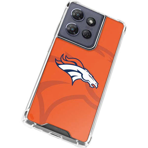 NFL Denver Broncos Double Vision Moto G 5G (2025) Clear Case