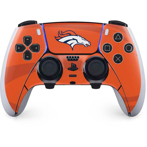 NFL Denver Broncos Double Vision PS5 DualSense Edge Pro Controller Skin