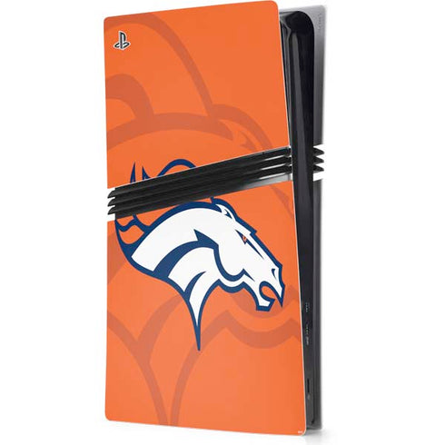 NFL Denver Broncos Double Vision PS5 Pro Console Skin