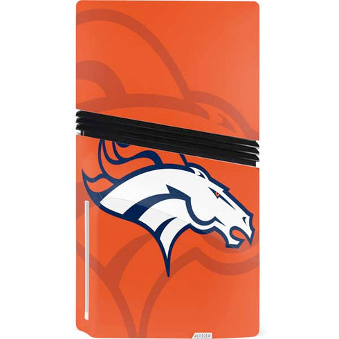 NFL Denver Broncos Double Vision PS5 Pro Disk Bundle Skin