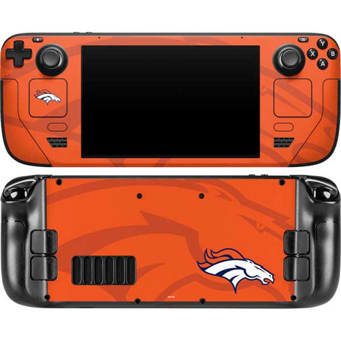 NFL Denver Broncos Double Vision Steam Deck Handheld Gaming Computer OLED Skin