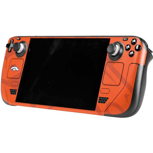 NFL Denver Broncos Double Vision Steam Deck Handheld Gaming Computer OLED Skin