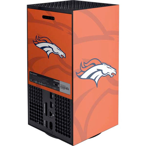 NFL Denver Broncos Double Vision XBox Series X Digital Edition Console Skin