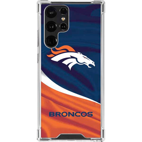 NFL Denver Broncos Galaxy S23 Ultra Clear Case