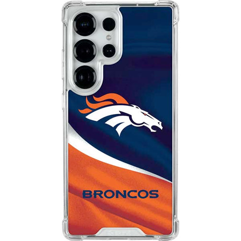 NFL Denver Broncos Galaxy S25 Ultra Clear Case