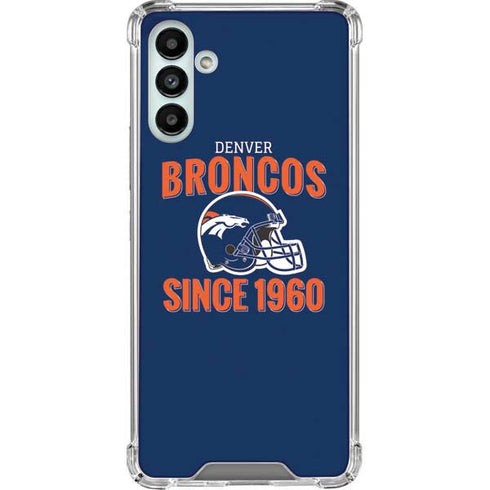 NFL Denver Broncos Helmet Galaxy A13 5G Clear Case