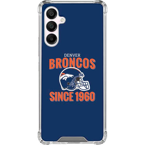 NFL Denver Broncos Helmet Galaxy A16 5G Clear Case