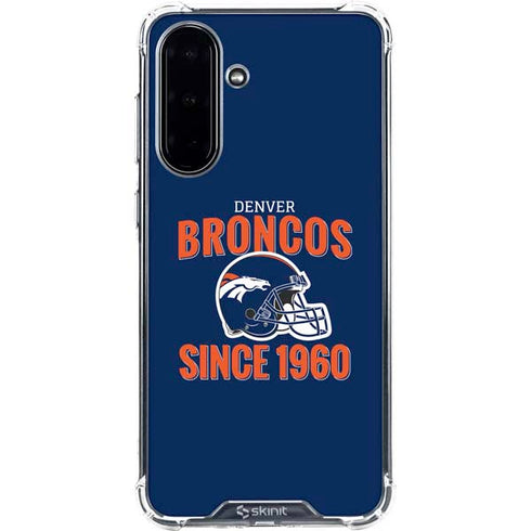 NFL Denver Broncos Helmet Galaxy A36 5G Clear Case