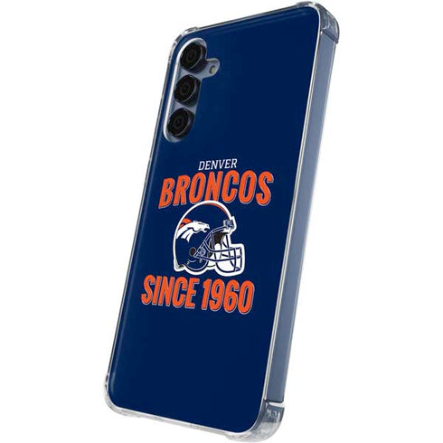 NFL Denver Broncos Helmet Galaxy A55 5G Clear Case