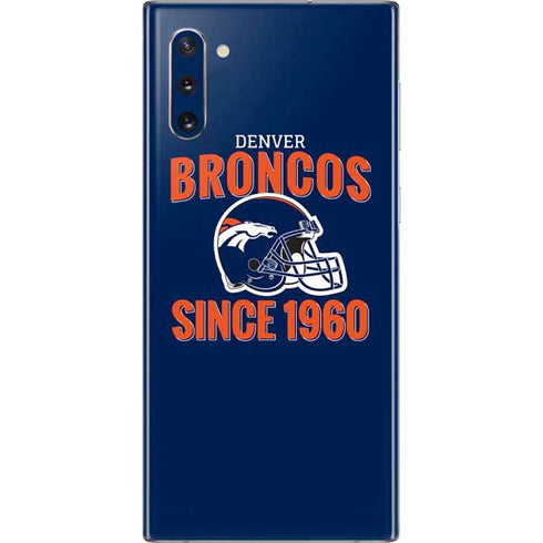 NFL Denver Broncos Helmet Galaxy Note 10 Skin