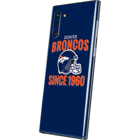 NFL Denver Broncos Helmet Galaxy Note 10 Skin