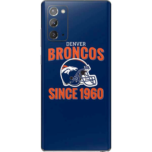NFL Denver Broncos Helmet Galaxy Note20 5G Skin
