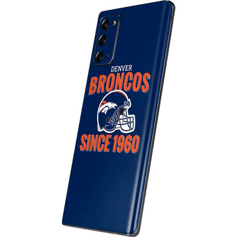 NFL Denver Broncos Helmet Galaxy Note20 5G Skin