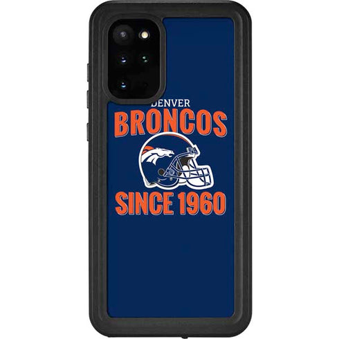 NFL Denver Broncos Helmet Galaxy S20 Plus Waterproof Case