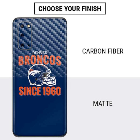 NFL Denver Broncos Helmet Galaxy S20 Skin