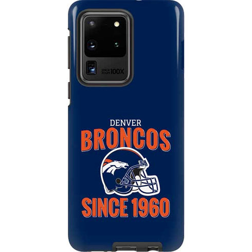 NFL Denver Broncos Helmet Galaxy S20 Ultra 5G Pro Case