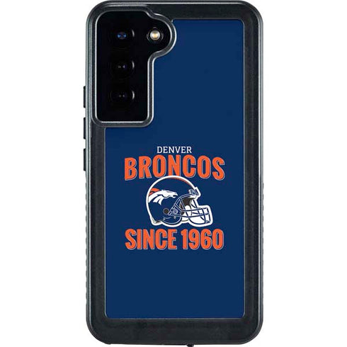 NFL Denver Broncos Helmet Galaxy S24 Plus Waterproof Case