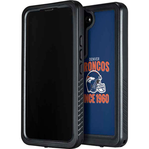 NFL Denver Broncos Helmet Galaxy S24 Plus Waterproof Case