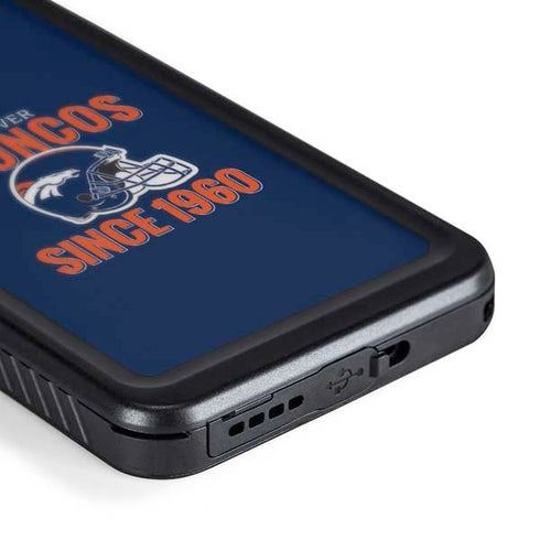 NFL Denver Broncos Helmet Galaxy S24 Plus Waterproof Case