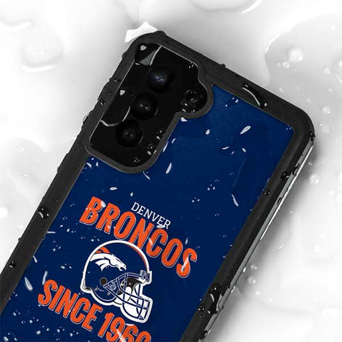NFL Denver Broncos Helmet Galaxy S24 Plus Waterproof Case