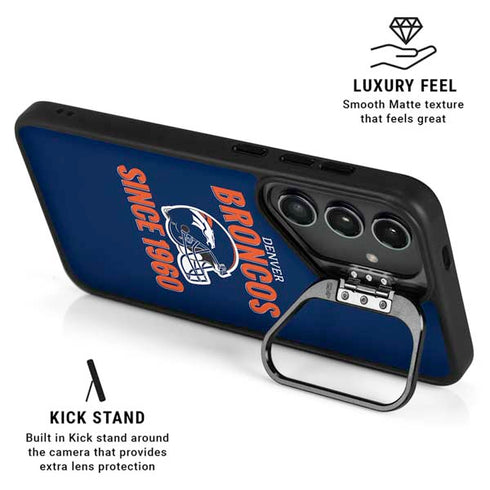 NFL Denver Broncos Helmet Galaxy S24 Ultra Kickstand Case