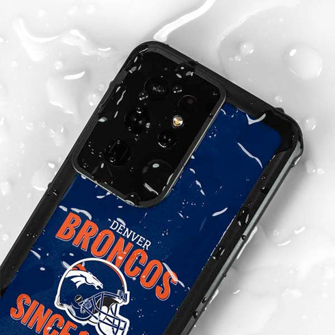 NFL Denver Broncos Helmet Galaxy S24 Ultra Waterproof Case