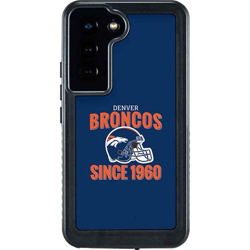 NFL Denver Broncos Helmet Galaxy S24 Waterproof Case