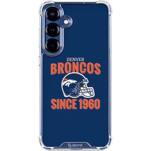 NFL Denver Broncos Helmet Galaxy S25 Plus Clear Case