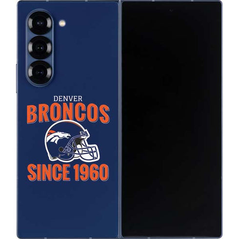 NFL Denver Broncos Helmet Galaxy Z Fold6 Skin