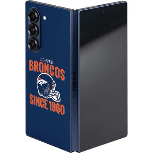 NFL Denver Broncos Helmet Galaxy Z Fold6 Skin